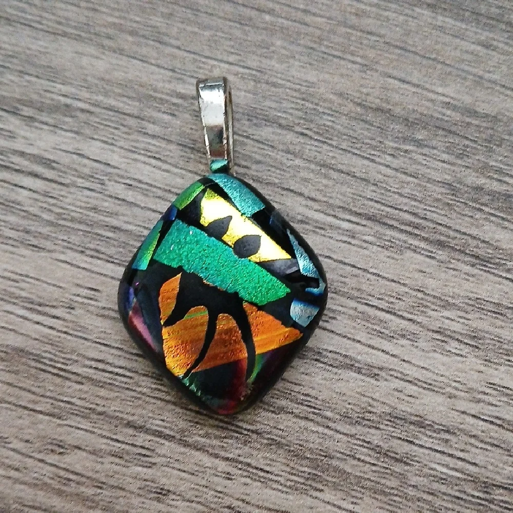 Multicolor Abstract Pendant - Picture 1 of 3